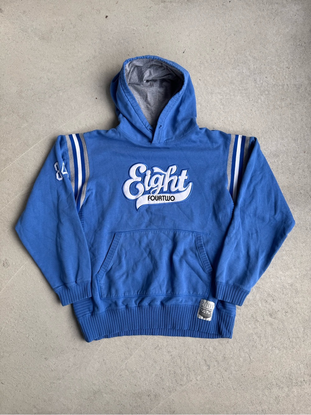 Vintage 2001s Men's Blue Crewneck Hoodie Eight Fourtwo